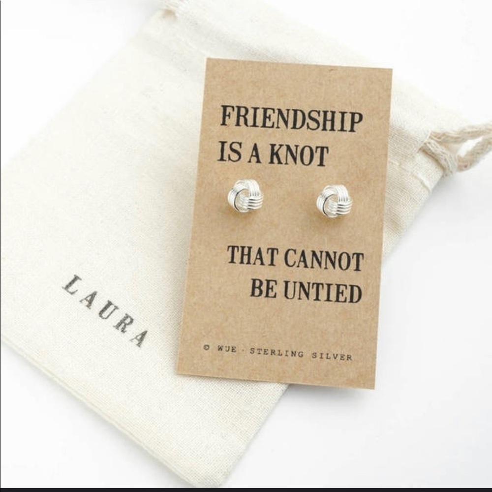 Friendship is a knot “ Earrings - Picture 4 of 4